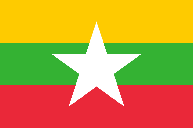 ミャンマーの国旗(大)