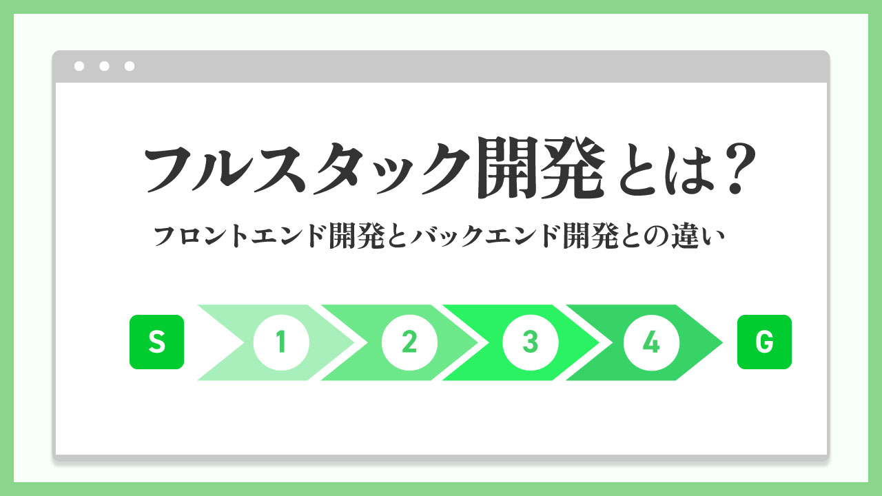 フルスタック開発の記事のアイキャッチ画像